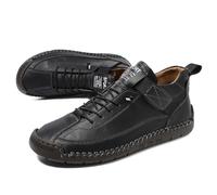 Women's Wide Fit Leather Trainers Comfortable Casual Walking Shoes Slip On Breathable Elastic Laces Non Slip Rubber Sole Low Top Sneakers for Daily Wear UK