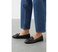 Womens Wide Fit Lennie Tassel Loafers Black 4