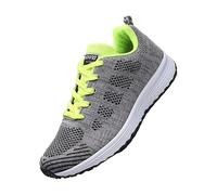 Womens Wide Fit Trainers Mesh Wedge Walking Sneakers Soft Soles Running Shoes Slip on Breathable Trainers Lightweight Low Top Orthopedic Sneakers Footwear Sneaker (Green-b, 5.5)