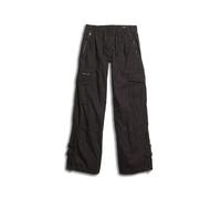 Superdry Vintagre Lr Elastic Cargo Pants Black 28 Woman