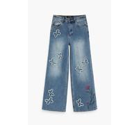 Women's wide leg jeans Desigual Butterfly Bleu 44
