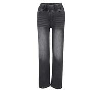 Womens Wide Leg Jeans Elastic High Waisted Jeans Tummy Control Pull On Denim Trousers Stretchy Baggy Flared Trousers Boyfriend Y2K Denim Pants Straight Leg Jean with Pockets Streetwear