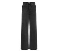 Women's Wide Leg Jeans KAFFE KABrook Gris 26x32