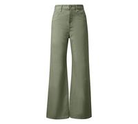 Women's Wide Leg Regular Fit Jeans, Post-Production Dyed s.Oliver Vert 44x32