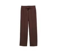 Women's Wide Leg Scuba Trousers Tom Tailor Marron 38x32