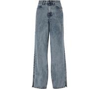 Urban Classics Wide Leg Slit Jeans Blue 26 Woman