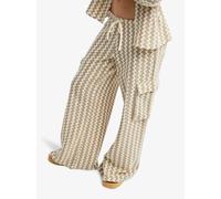 Women's wide-leg Trousers Roxy Charm The Snake Beige L