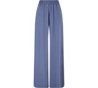 Women's wide-leg viscose Trousers Urban Classics Bleu 5XL