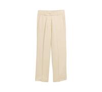 Women's wide linen trousers Tom Tailor Marron 46x30