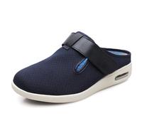 Women's Wide Widths Walking Edema Sneakers, Comfortable Arch Support Orthopedic Shoes, Adjustable Closure Casual Plantar Fasciitis for Foot Heel Pain Relief, Blue-41 EU