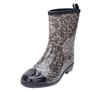 Womens Wide Winter Water Rain Women's Non-Slip Boots Mid Punk Boots Women's Boots (Grey, 6.5)