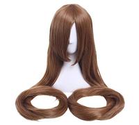 Women's Wig 60inch 150cm Long Women's Cosplay Wig Straight Beige Black Blonde Synthetic Wig Festive Party Wig，Brown