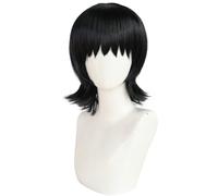 Women's Wig Black Bangs, Short Hair Wig, Inverted Tail Design, Breathable, Versatile For Daily Use Human Wigs