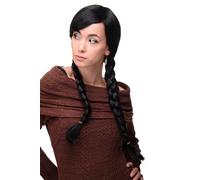 Women's Wig Cosplay Black Braided Braids School Girl Smooth 3446-1B
