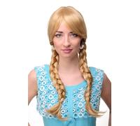 Women's Wig Cosplay Blonde Braided Braids School Girl 3446-611B Wig