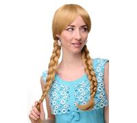 Women's Wig Cosplay Blonde Gold Blonde Plaited Pigtails Schoolgirl 3446-24B