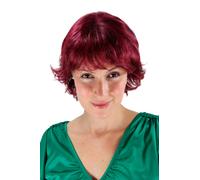 Women's Wig Frizzy Aubergine-Red Short Teased Lilac 25cm 26062-39