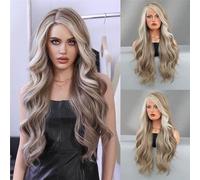 Women's Wig Gradient Long Wave Wig With A Feminine Feel And A Large At The Waist Human Wigs(F)