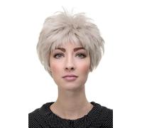 Women's Wig Gray Silver Short Hedgehog Hairstyle Mature Lady Wig H9034-T4503
