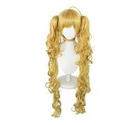 Women's Wig Hair Replacement Wigs Synthet Gold Double Ponytail Wave For Women Cosplay Wig Hair Wig Women Party