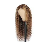 Women's Wig Highlight Culy Human Hair13x4 Hd Lace Frontal Wig Curly Ombre Deep Water Wave Wigs Human Wigs(36inches)