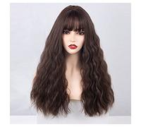 Women's Wig Long Curly Hair High Temperature Silk Wig For Women Fashion Daily Wear Heat-Resistant Summer Wig Hair Wig Women Party(A)