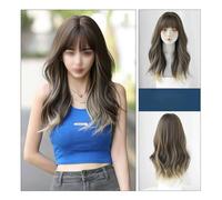 Women's Wig Long Wavy Curly Wig, Gradient Blonde Long Wig, Natural Wig For Women, Suitable For Daily Parties And Dates Stylish Wigs For Women