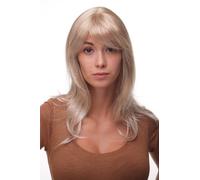 Women's Wig Long Wig Blonde Highlighted Bangs Parting Styleable Layered 4038