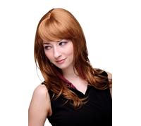 Women's Wig Long Wig Red Blonde Blonde Bangs Parting Styleable Layered 4038
