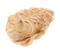 Women's Wig Short Curly Hair Wig Golden Layered Wavy Curls