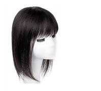 Women's Wig The Top of The Head of Real Hair Patch Piece Old People Cover White Hair Real Short Hair Wig Piece Women Fluffy Wig Piece Stylish Wigs For Women(21-(13-14)30CM-black)