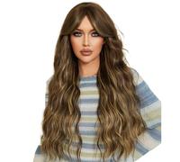 Women's Wig Wig, Full Head Cover, Long Hair, Dyed, Curly, Big Waves Human Wigs