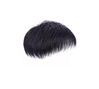 Women's Wig Wig Male Short Hair Handsome Real Hair Real Hairline Head Patch Men Wig Full Head Set Type Women's Wigs Hair Piece(B,18x20CM)