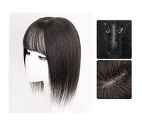 Women's Wig Wig Piece Female Head of Hair Patch Piece Cover White Hair Real Hair Real Hair Fluffy Increase Hair Volume Wig Piece Women's Wigs Hair Piece(15-(8x12)30CM black)