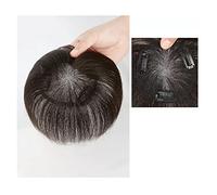 Women's Wig Wig Piece Women's Head Hair Replacement Mom Cover White Hair Fluffy Increase The Amount of Real Hair Real Hair Hair Piece Women's Wigs Hair Piece(02-(9x9)15CM dark brown)