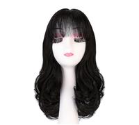 Women's Wig Wig Realistic Fashionable Short Curly Wig Synthetic Fiber Wig With Elastic Mesh Full Head Cover Hair Wig Women Party