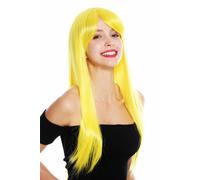 Women's Wig Wig Women Cosplay Long Straight Bangs Parted Yellow YZF-41062
