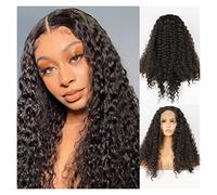 Women's Wig Wigs Glueless Water Wave Wigs For Women Heat Resistant Fiber Wig Middle Part Hair Wig Women Party(28inch)
