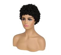 Women's Wig Wigs Short Curly Full Wigs With Bangs Straight Mixed Brazilian Hair Wig Hair Wig Women Party