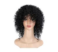 Women's Wig Wigs, Small Curly Afro Wigs, European And American Style Fashion Wigs, High Temperature Synthetic Wigs Hair Wig Women Party(C)
