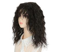 Women's Wig Wigs Women's Curly Hair European and American Fashion Short Curly Hair Full Head Hair Cover High Temperature Synthetic Wigs Hair Wig Women Party(B)