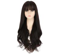 Women's Wig Wigs Women's Full Wig With Bangs Large Wavy Long Curly Wig Fashionable Artificial Hair High Temperature Synthetic Wig Hair Wig Women Party