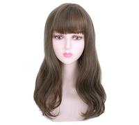 Women's Wig Wigs, Women's Wavy Long Curly Hair, Fashionable Natural Artificial Wigs, Full Head European And American Wigs Hair Wig Women Party(A)