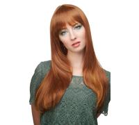 Women's Wig with Bangs Red-Brown-Red Mix Long Straight Approx. 60 3115-30H144