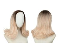 Women's Wig Women's Gradient Blonde Wavy Wig Short Curly Wavy Wig Natural Look Synthetic Heat Resistant Fiber Wig Suitable For Daily Party Use Stylish Wigs For Women(04)