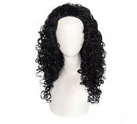 Womens wigs Black Wool Long Rolled Wig Suitable For Various Occasions Daily Party