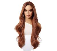 Womens wigs Medium Sized Wavy Long Curly Orange Wig, Suitable For Parties, Holidays, And Daily Wear Daily Party