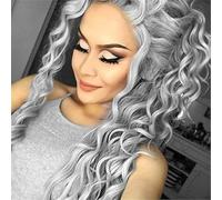 Womens wigs Wig for women, small curls, long, hair extensions, loose, natural Daily Party(E)