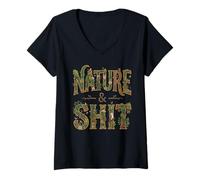 Women's Wild Nature Lover Outdoorsy Forest Fan V-Neck T-Shirt