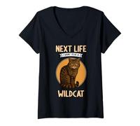 Womens Wildcats Next Life i Want to be a Wildcat V-Neck T-Shirt